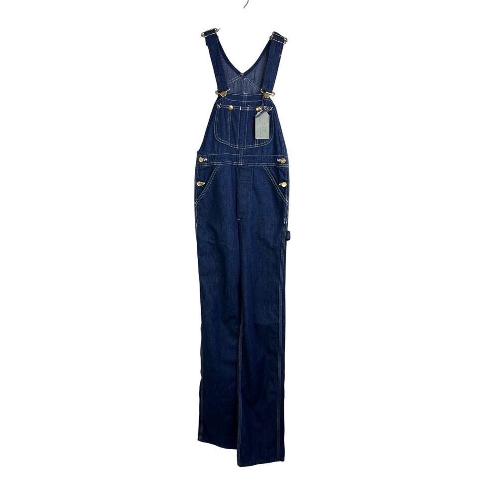 Vintage Lee Denim Overalls‎ Deadstock Mens W26 Denim Blue Student Wash 1970s NWT
